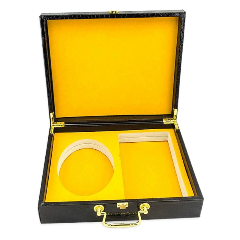 Поясная коробка, чайный замок, подарочная упаковка для сигар, коробка для ювелирных изделий с крокодиловым узором, подарочная кожаная коробка из цельного дерева, коробка на складе