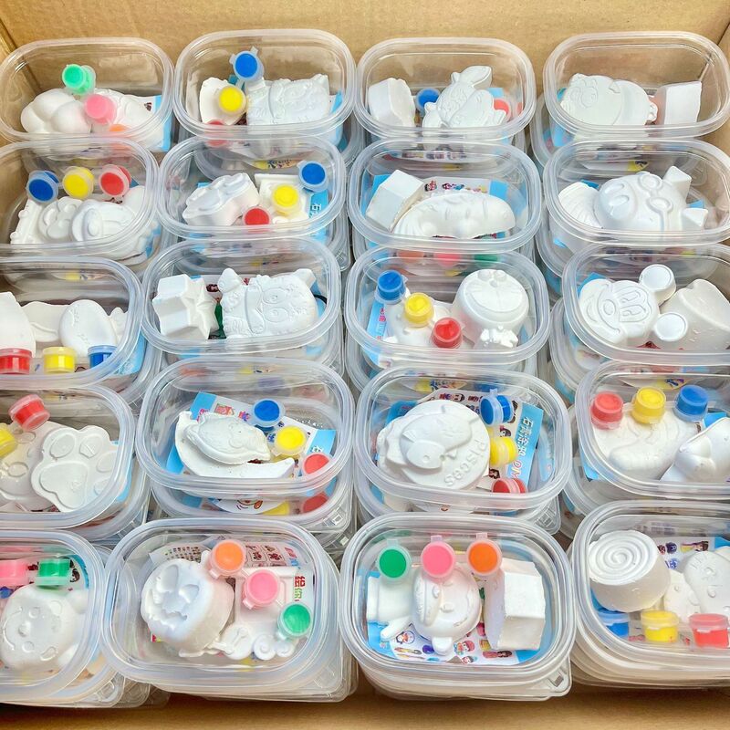 Graffiti plaster dolls for children DIY coloring white blanks painting toys kindergarten rewards small gifts activity prizes