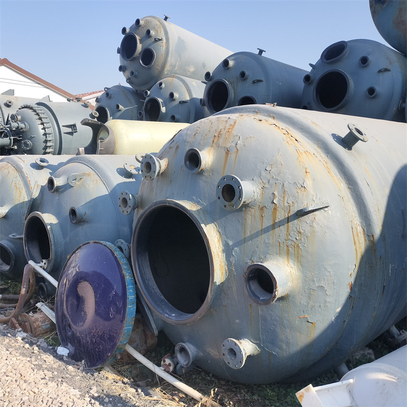 二手工业反应罐 二手搪瓷反应釜 立式5吨反应设备