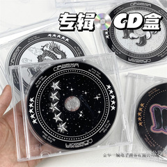 Ins透明ディスク収納ボックス多機能cdディスクカバー防塵カバー付き保護ボックス愛豆cdディスク整理