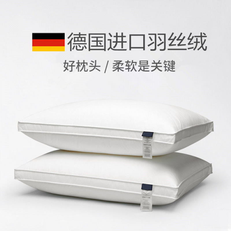 Nuevo hotel de estrellas de algodón una sola persona almohada tridimensional lavable almohada de rebote lento lavable a máquina antibacteriana almohada antiacara