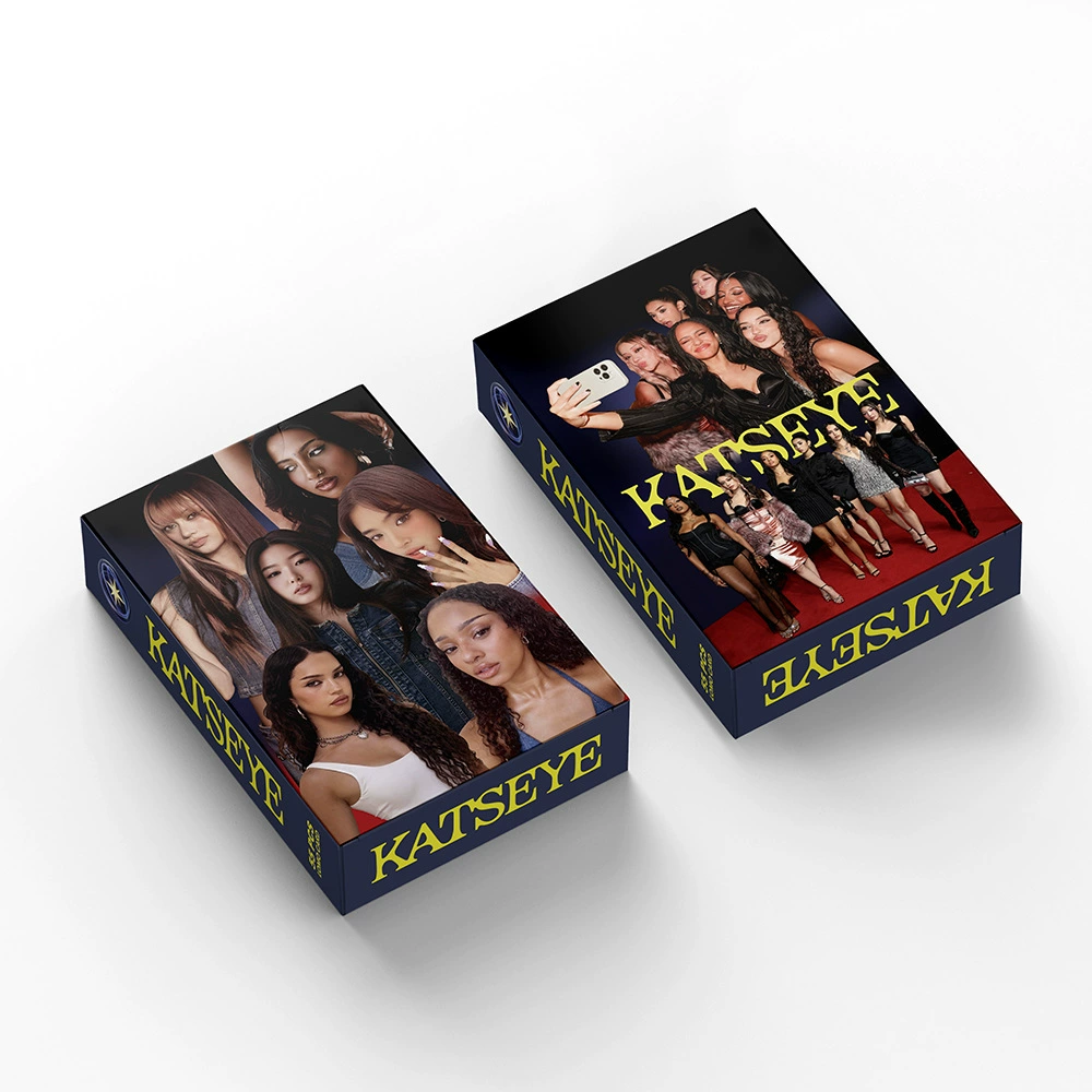 Набор фотокарточек (KATSEYE) 55 шт., LOMO-стиль, карточки группы для фанатов K-pop