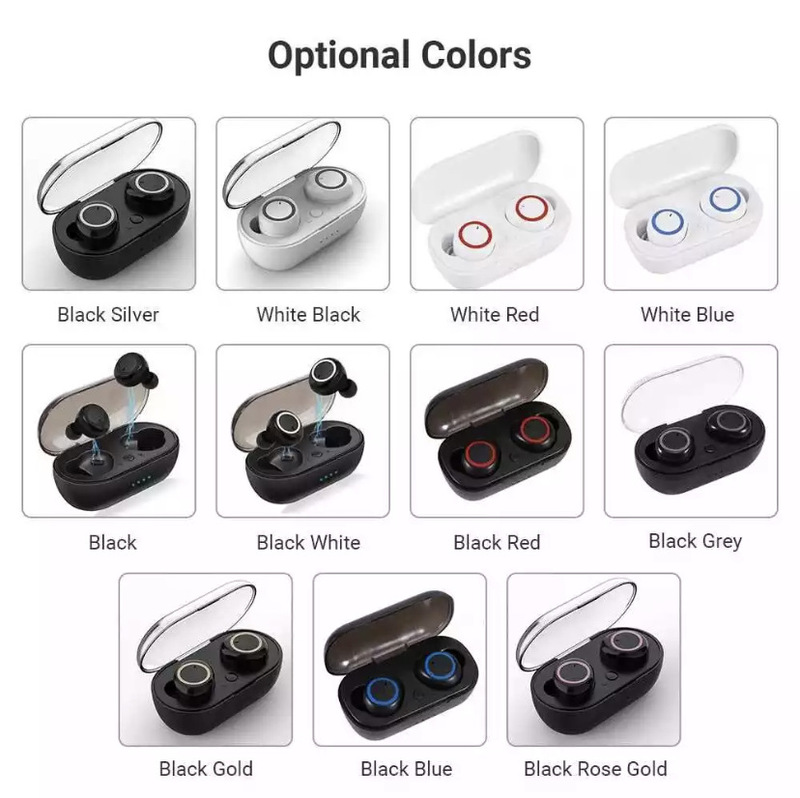 A2 Bluetooth headset TWS2 wireless headset 5.0 with charging bin touch in-ear Y50 headset