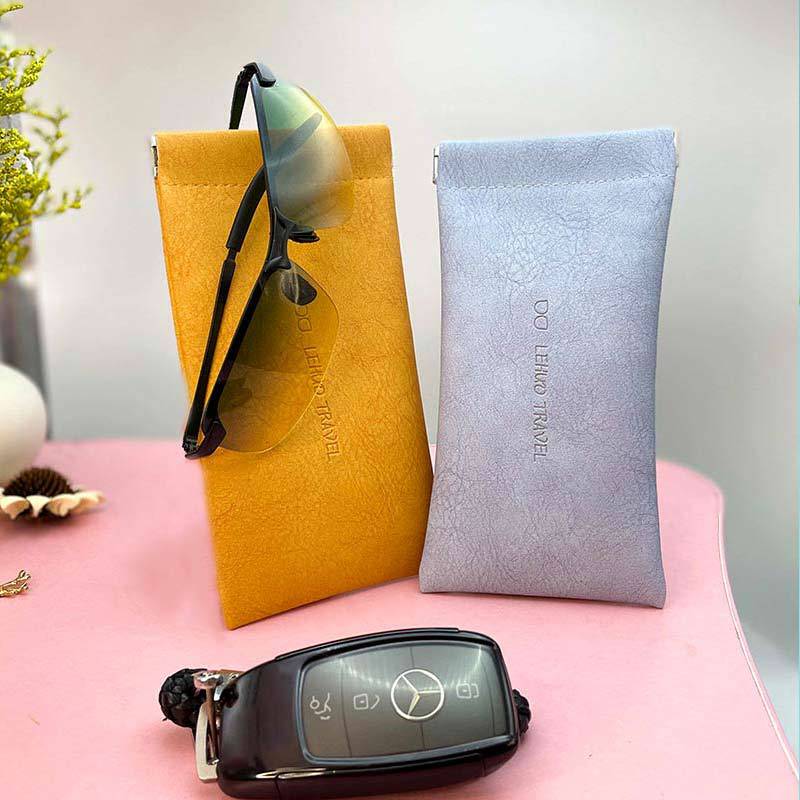 Glasses bag portable glasses case protective cover new protective cover sunglasses anti-pressure automatic shrapnel mouth