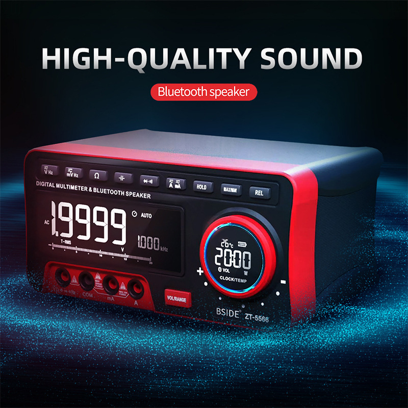BSIDE ZT5566数字万用表19999字高精度自动量程多功能蓝耳音乐