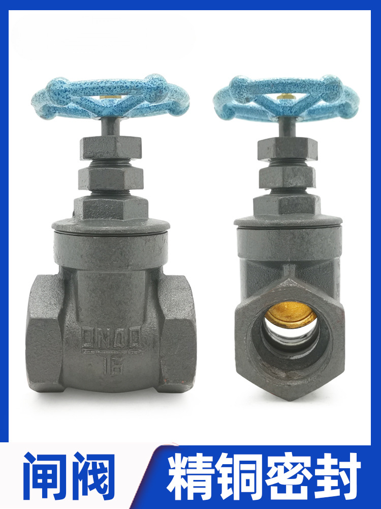Z15T铸铁闸阀铁6铜芯4分铜杆20球墨15水开关1寸阀门DN50 40 32 25