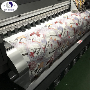 Shaoxing Keqiao digital printing factory transfer paper semi-finished chemical fiber advertising printing cloth sublimation digital paper roll