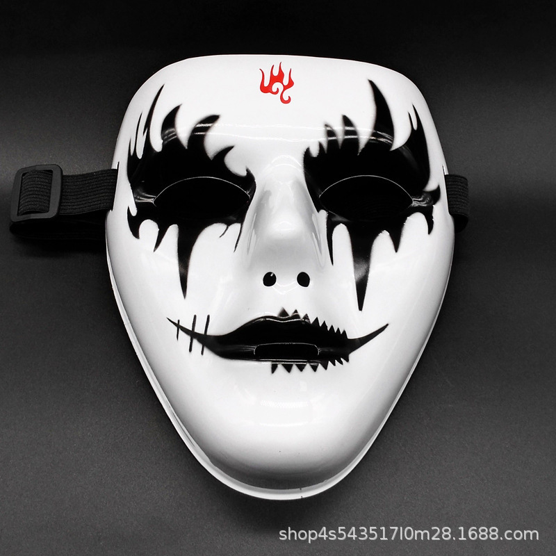 Halloween fiesta de baile callejero cara entera extraña máscaras blancas hip hop mascaras baile de máscaras máscaras de payaso cosplay