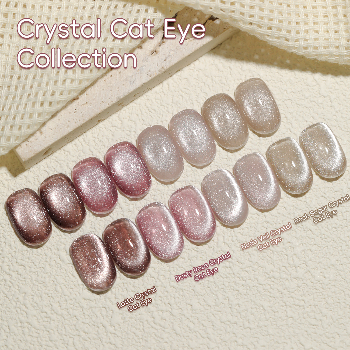 Pegamento de esmalte de uñas de la serie Stick Cat Eye 2025 nuevo Latte Stick Cat Eye Nail Shop Pegamento de esmalte de uñas especial