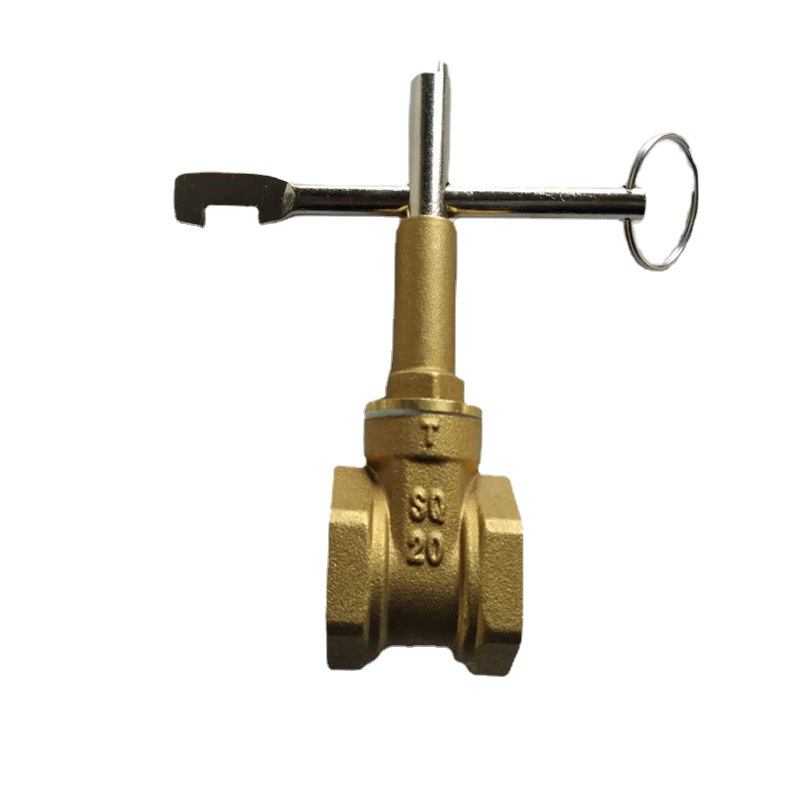 锁闭钥匙闸阀 暖气管道开关 防盗表前钥匙闸阀