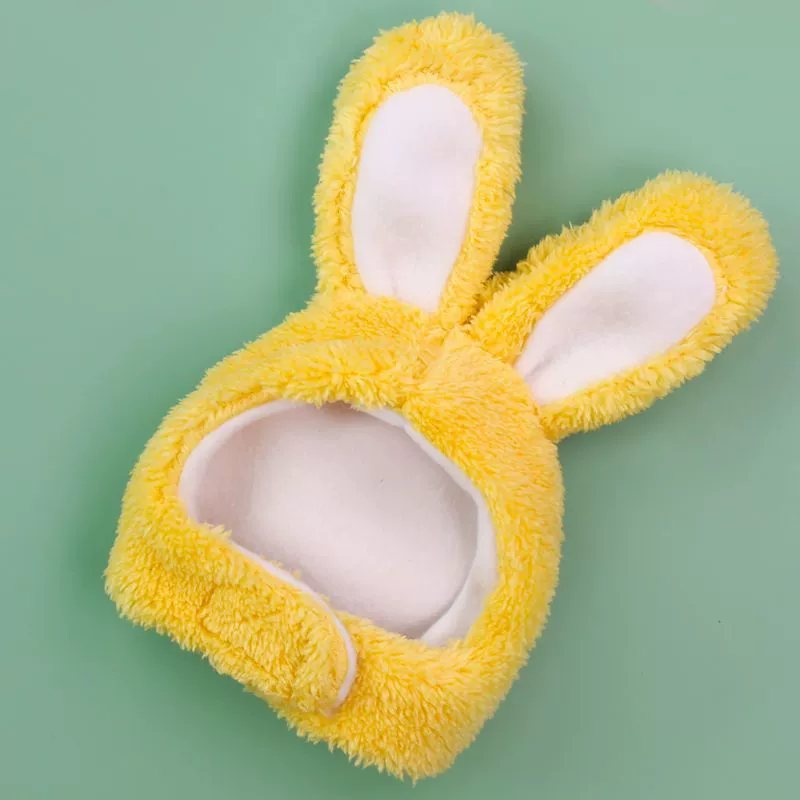 Кошки, собаки, домашние животные, кролики, милые, теплые и удобные бархатные головные уборы для собак маленького и среднего размера, осенние и зимние регулируемые шапки.