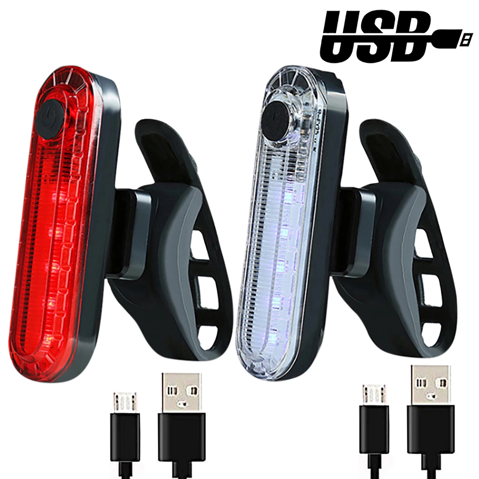 056 Bicycle Tail Light Outdoor Cycling USB Charging COB High-Bright Night Cycling Safety Warning Light Cycling Accessories