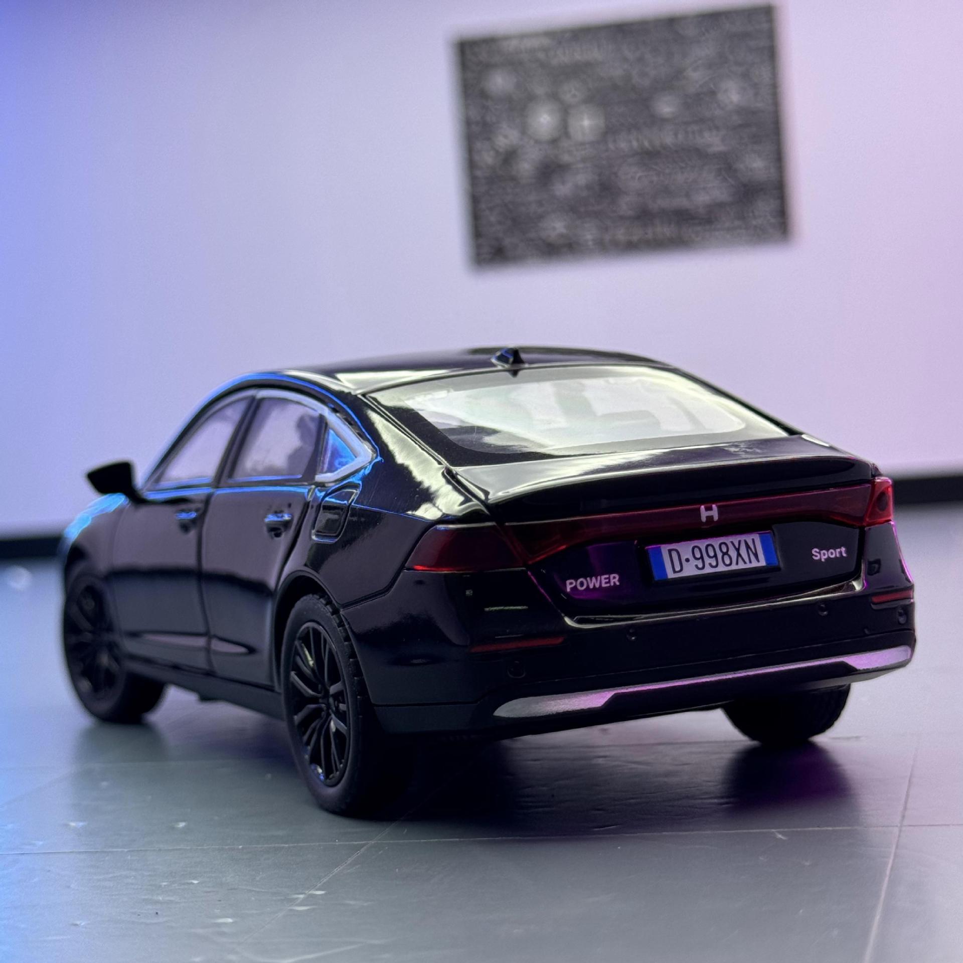 Modelo de coche de aleación Jiaye 1:32 Honda Accord coche con luz y sonido coche de juguete modelo de sonido al por mayor