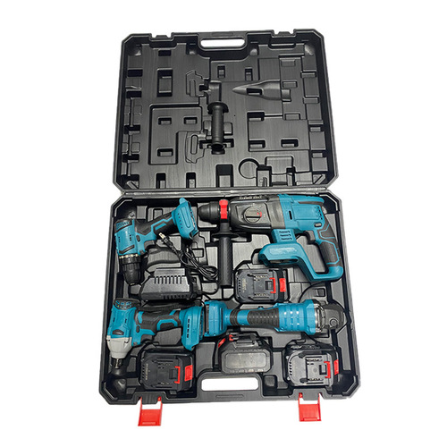 Power tool set wholesale lithium battery three or four piece set home improvement factory multifunctional lithium battery power tool