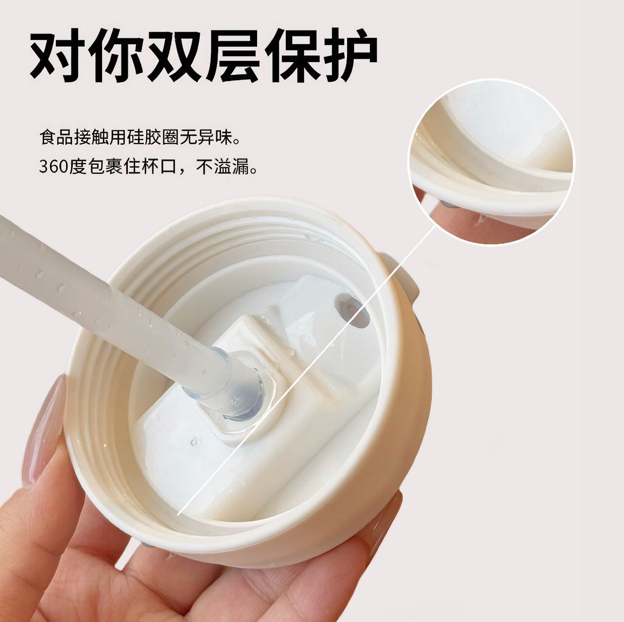 High-Temperature Resistant Shockproof Minimalist Sports Water Bottle INS High-Value Water Cup Straw Cup Portable Dual Drinking Cup Plastic Cup