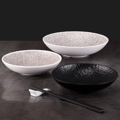 メラミン和風ボウル模造磁器広口浅いボウル野菜ボウル冷麺ボウルサラダボウルラーメンボウルプラスチックスープボウル商業用