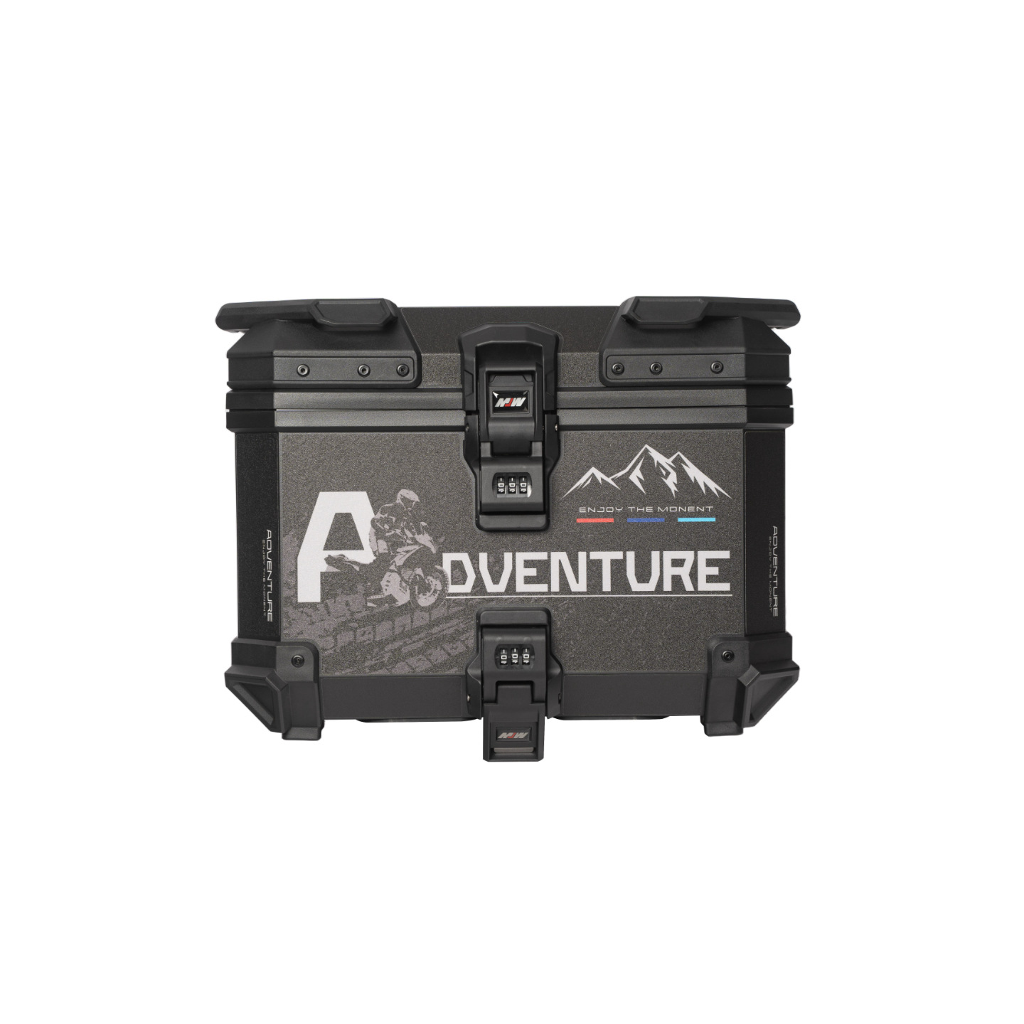 New model 45L motorcycle ABS plastic tail box with password lock, large quick-release motorcycle tail box No. 9