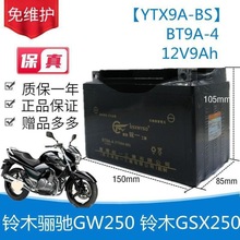 铃木骊驰GW250 GSX250摩托车统一免维护蓄电池12V9A干电瓶