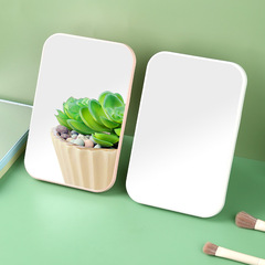 Desktop square mirror for students, makeup mirror, foldable, portable, dormitory beauty mirror