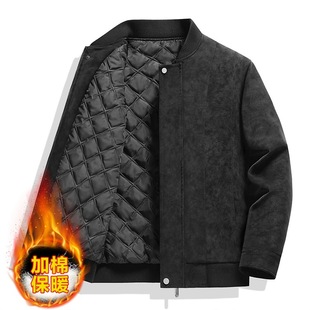 Spring and Autumn New Foreign Trade Wholesale Motorcycle Jacket Teenager Men's Suede PU Jacket Men's Casual Leather Windproof