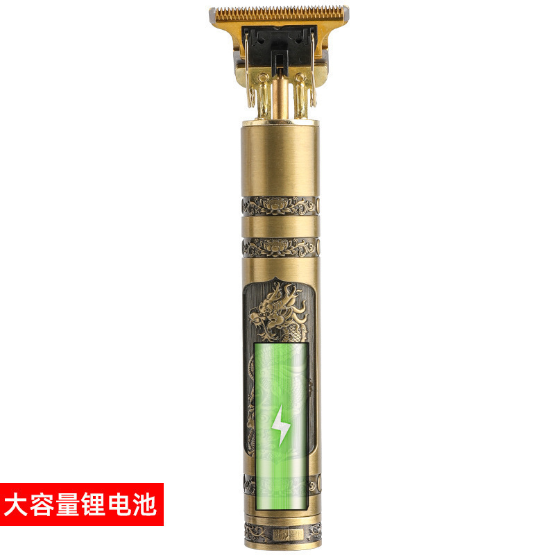 跨境T9充电式油头剪发器雕刻痕剃头刀理发器光头电推剪电动电推子|undefined