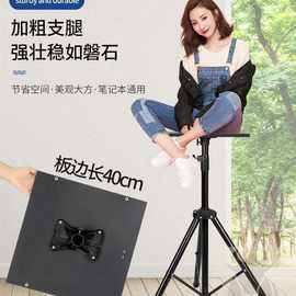 电脑升降桌支架站立式高桌户外直播桌便携式可折叠站着办公工作台