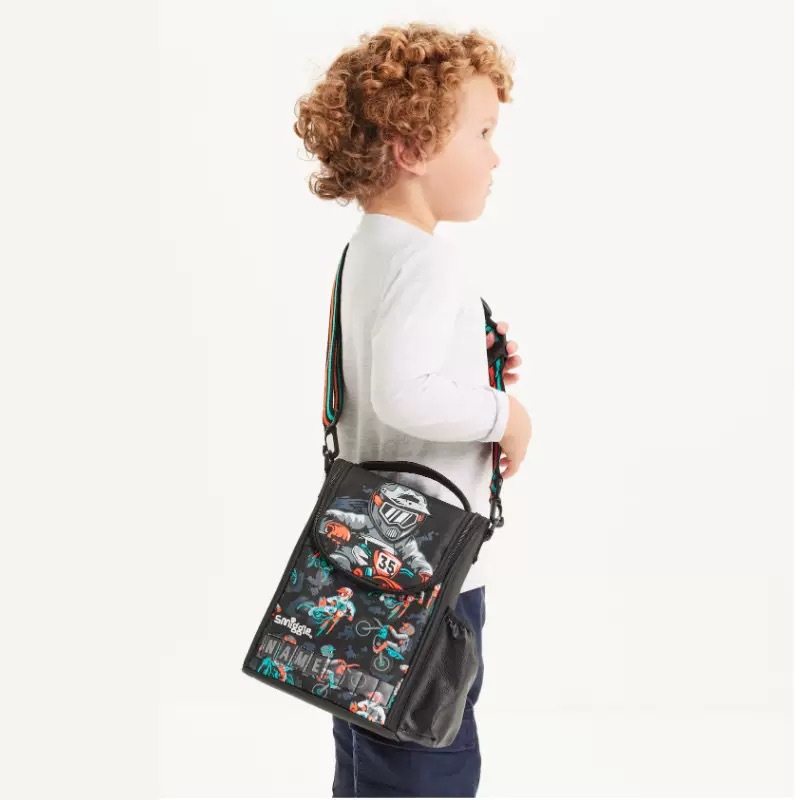 Australia smiggle niños mochila de dibujos animados mochila de hombro de gran capacidad para motociclistas bolsas de comidas caja de comidas