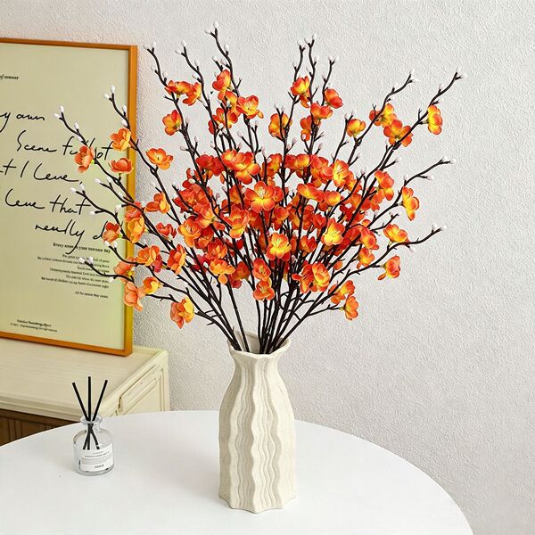 Simulated fake flowers and plum blossoms 55CM single mini plum…