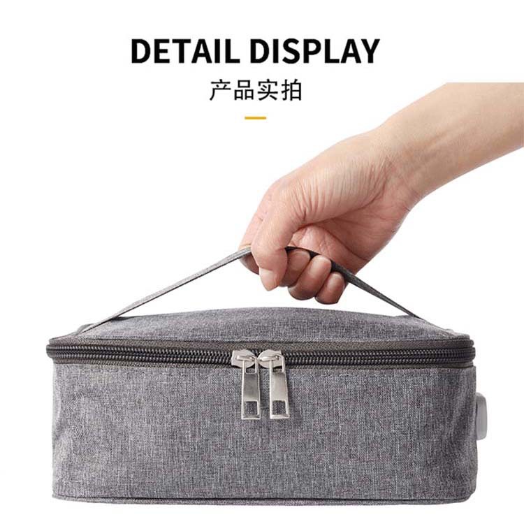 Picnic al aire libre Oficina impermeable Oxford tela USB calefacción Bento lonchera bolsa de aislamiento en stock por mayor