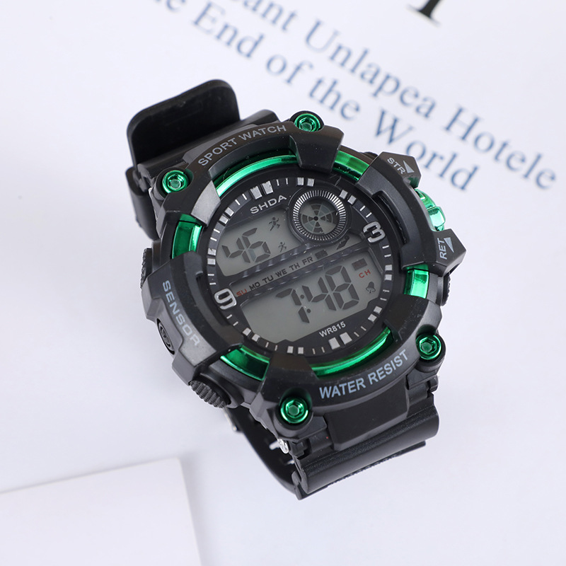 Venta caliente reloj electrónico deportes al aire libre reloj electrónico estudiante masculino moda multifuncional luminoso reloj impermeable al por mayor