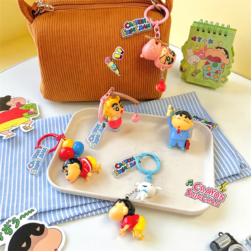 New authentic Crayon Shin-chan series keychains, backpack charms, and small accessories – perfect as gifts New authentic Crayon Shin-chan series keychains, backpack charms, and small accessories – perfect as gifts