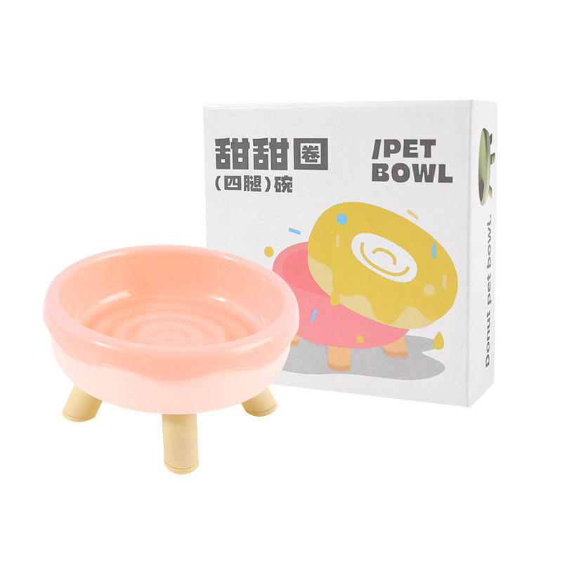アマゾンの猫の食糧の碗の猫の茶碗の犬の碗の猫の食器の高い顔の値のドーナツの水の碗はペットの碗をひっくり返すことを防ぎます。|undefined