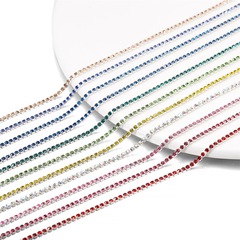 Colorful dense water drill claw chain, encrypted drill chain with embedded drill chain DIY phone case sticker drill material wholesale