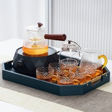电陶炉煮茶器玻璃茶具套装家用泡茶加热烧水壶小型花茶壶蒸煮茶炉