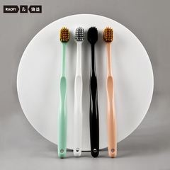New Spiral Silk Adult Wide Head Toothbrush Single Pack Anti-Slip Handle Household Soft Hair Toothbrush Manufacturer