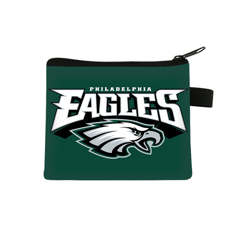 Nuevo equipo transfronterizo NFL oliva impresión bolso de cambio de moda almacenamiento lindo mini bolso al por mayor venta caliente