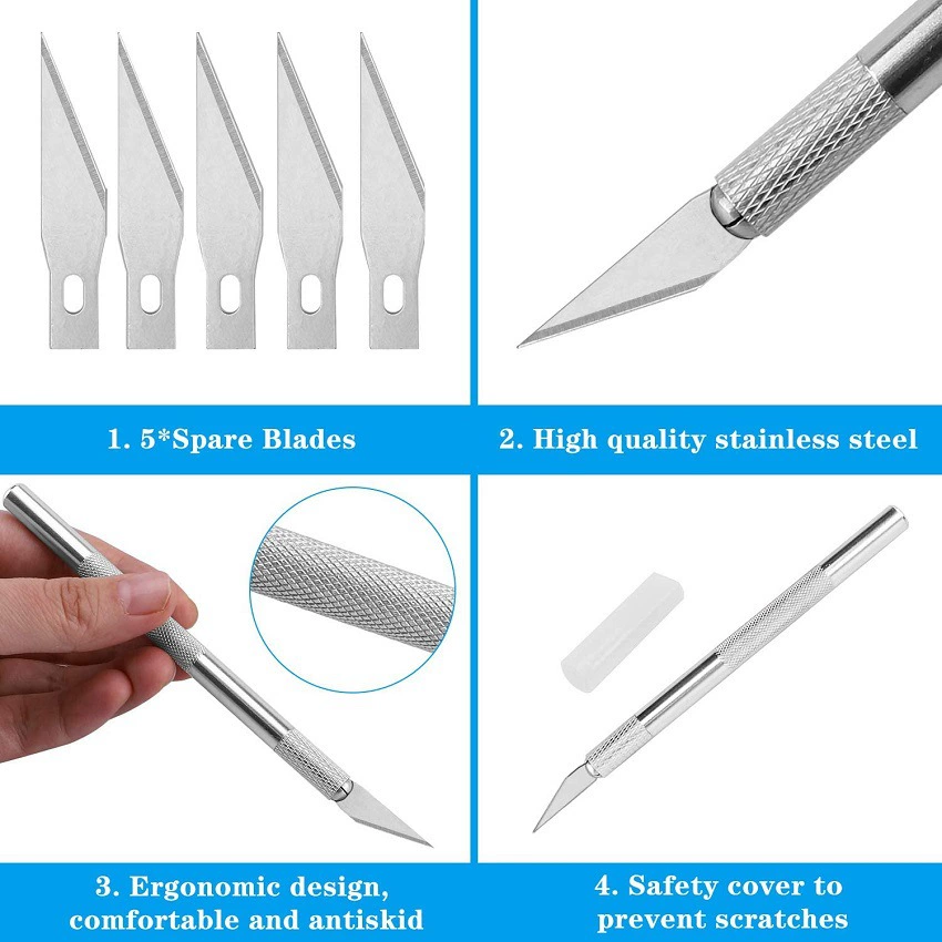 Carved art retroreflective tools set, 22 pieces