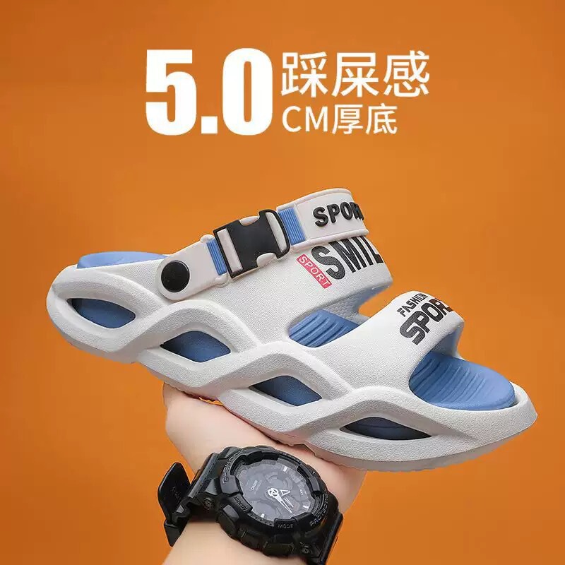 Men's Sandals Eva Slippers for Summer Outdoor Wear on the Beach, Home Use, Bathroom Non-Slip, Non-Stinky Feet, Thick Soles Wholesale