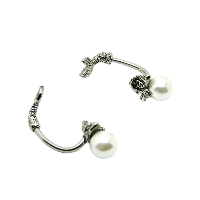 Pearl mermaid belly button ring European and American personality accessories accessories umbilical ring manufacturers wholesale decorative supplies