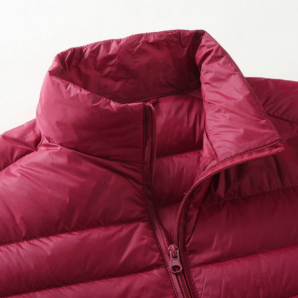 light and thin velvet short winter down jacket