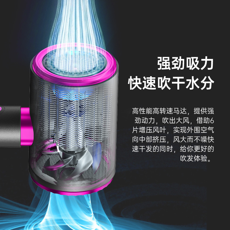 新型クロスボーダー高回転ヘアサロンの大出力家庭用電気吹きネットの赤いハンマー吹き筒の震え音|undefined
