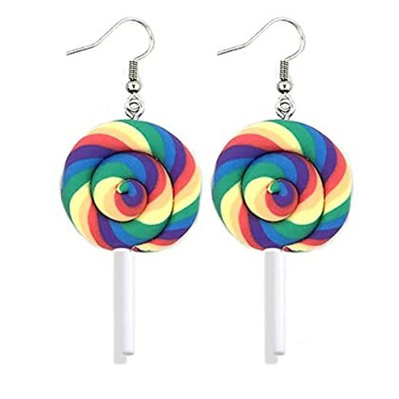 1 Pair Quantity Daily Occasion 1 Pair Fruit Bear Butterfly Patchwork Plastic Resin Drop Earrings
