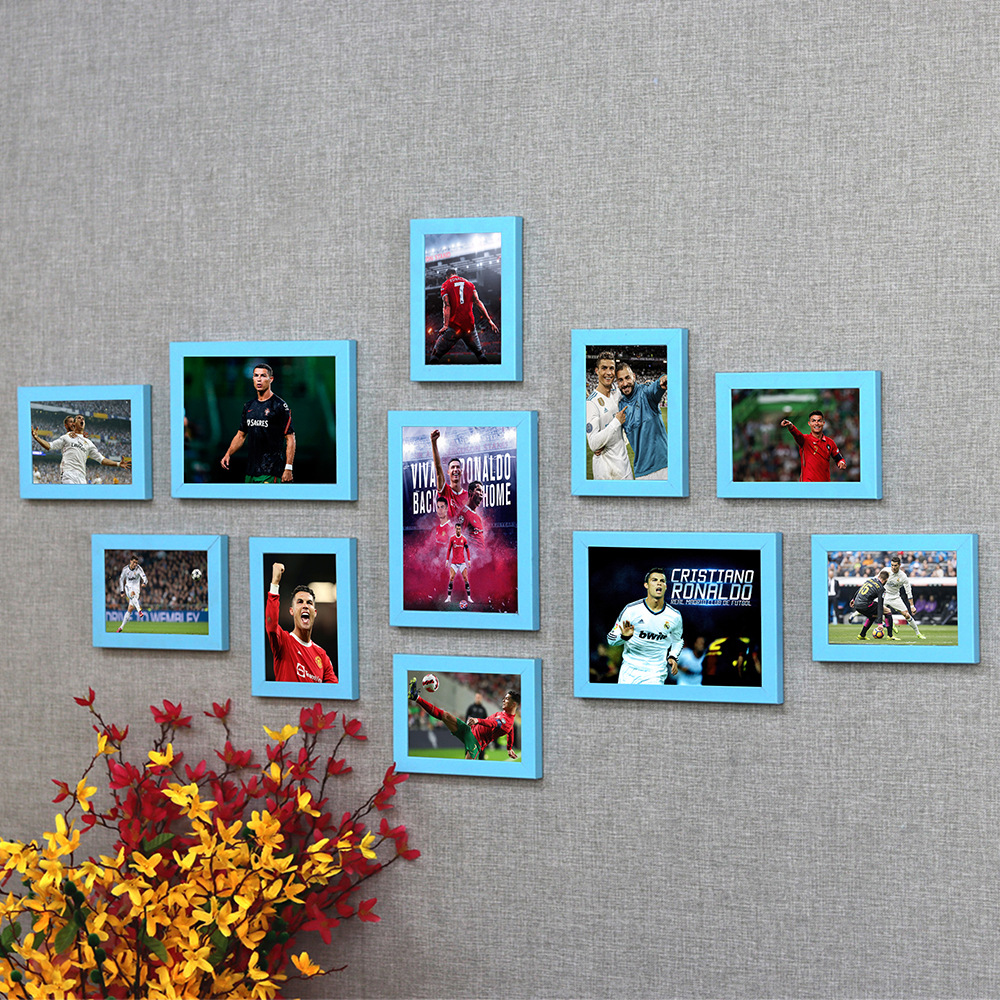 C Luo cartel UEFA fútbol Copa del Mundo estrella dormitorio mural de la pared dormitorio pintura decorativa montado en la pared marco de fotos Foto de la pared