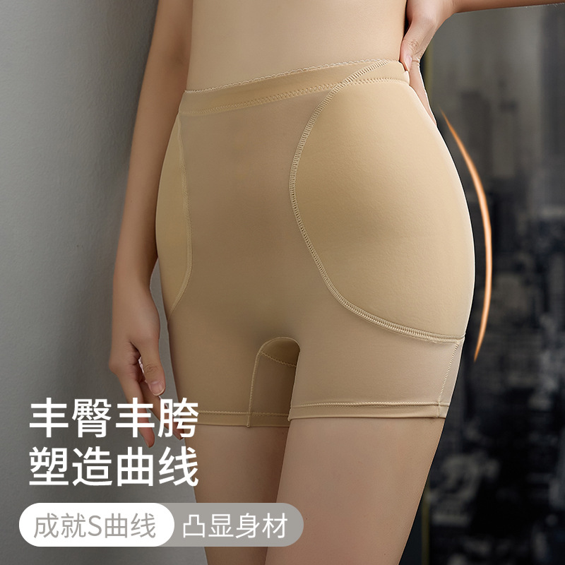 Hip lifting y levantamiento de cadera artefacto fijo esponja almohadilla vientre conformación pantalones cadera elevación y aumento de la cadera chica sin costura boxeadores amigables con la piel