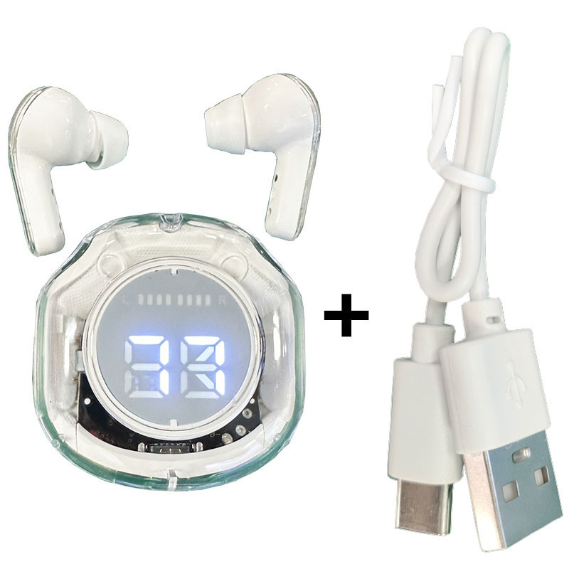 Cable de datos de metal desnudo blanco HK6 de segunda generación