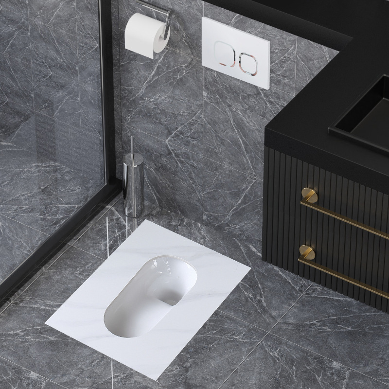 Wall -entry squat pits hidden dark installation automatic intelligent induction water tank squat toilet public toilet public toilet flushing tank pool