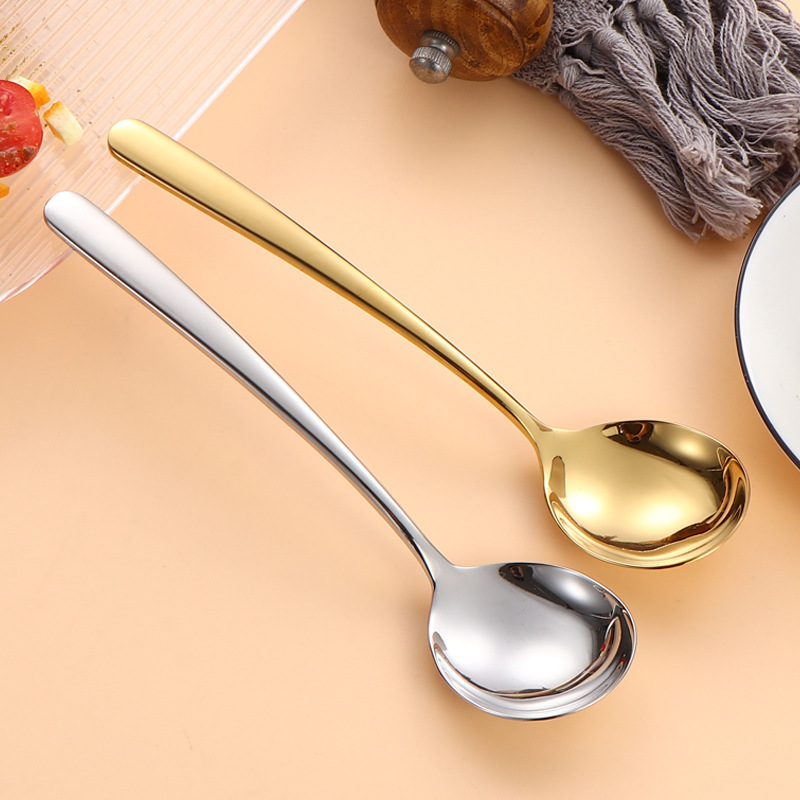 316 cucharas redondas de acero inoxidable cucharas elegantes cucharas de engrosamiento cucharas redondas cuchar