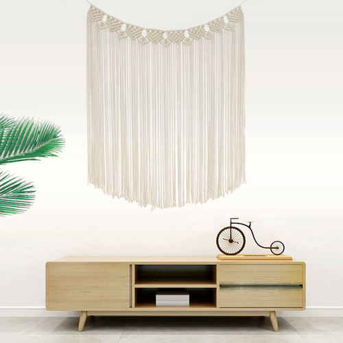 Boho Decorative Wall Tapestry Handwoven Wall Tapestry Bedroom Hanging Divider Hanging Tassel Tapestry
