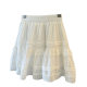 Layered Cake Skirt 2025 New Jacquard Bubble Cotton Skirt Petite Leg-Lengthening Puffy Ballet Skirt