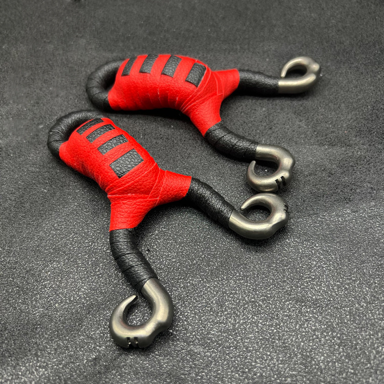 New style sheep curved bow traditional outdoor competitive outdoor slingshot round rubber band straight-hook fishing slingshot manufacturer